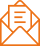 An orange background with a white background.